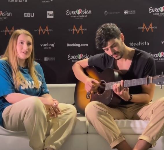 Eurovision 2022: Representatives of Armenia and Estonia perform an Armenian song
