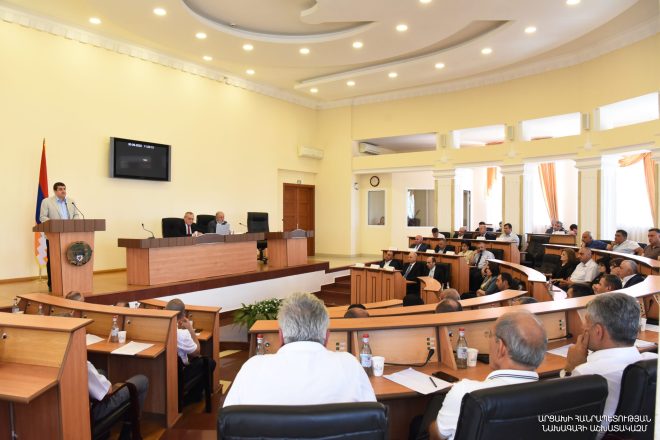 President Harutyunyan delivered an annual report in the National Assembly