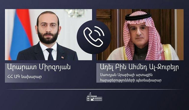 The sides discussed the prospects of establishing bilateral and multilateral agendas on cooperation and development of relations between Armenia and Saudi Arabia