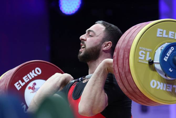 Armenia’s Arsen Martirosyan wins bronze at European Weightlifting Championships