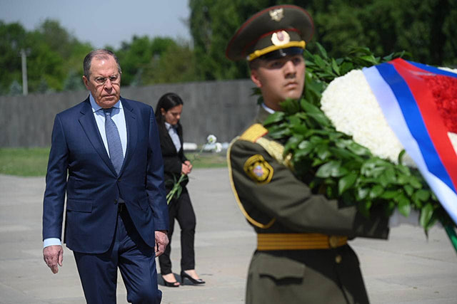 Sergey Lavrov visited the Armenian Genocide Memorial