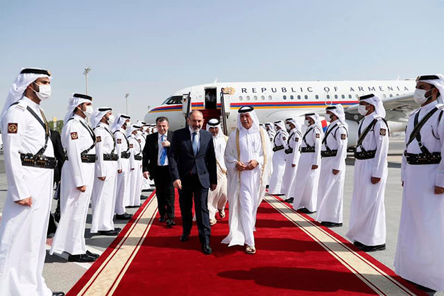 Pashinyan arrives in State of Qatar on an official visit