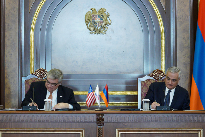 Development Objectives Grant Agreement signed between the Republic of Armenia and the USA