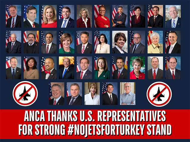 ANCA Welcomes Escalation of Congressional Opposition to F-16 Sale to Turkey