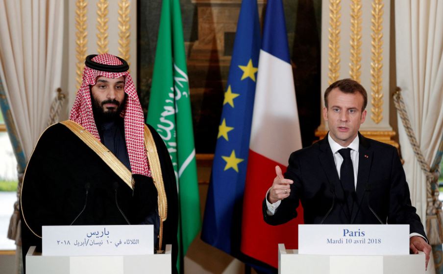 Macron hosts Saudi crown prince with oil, Iran, rights on agenda