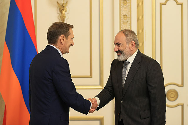 Nikol Pashinyan and Sergey Naryshkin discussed issues related to international and regional security