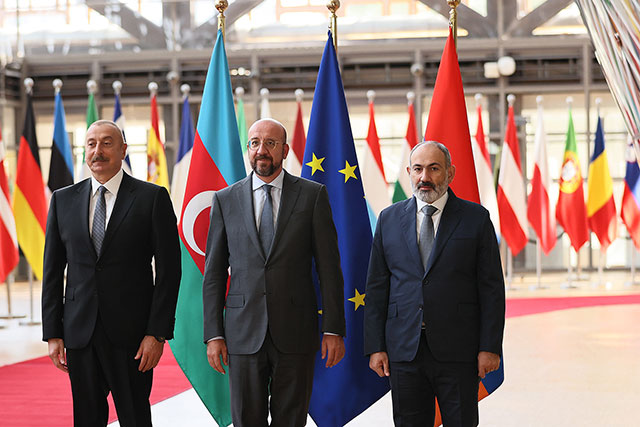 We agree to step up substantive work to advance on the peace treaty governing inter-state relations between Armenia and Azerbaijan-Charles Michel