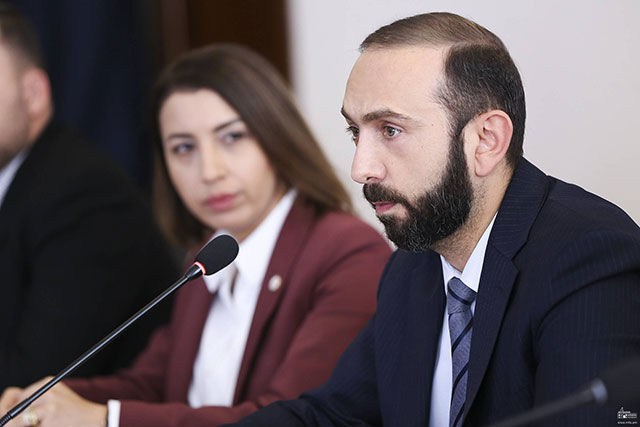 Azerbaijani aggression is a gross violation of international law, the UN Charter and the Helsinki Final Act: Remarks by Ararat Mirzoyan at the meeting with the Heads of diplomatic representations accredited in Armenia