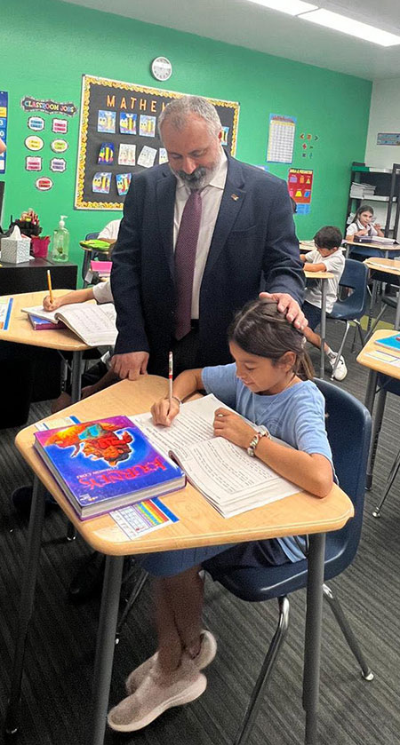 David Babayan’s Visit to Rose and Alex Pilibos Armenian School in Los Angeles