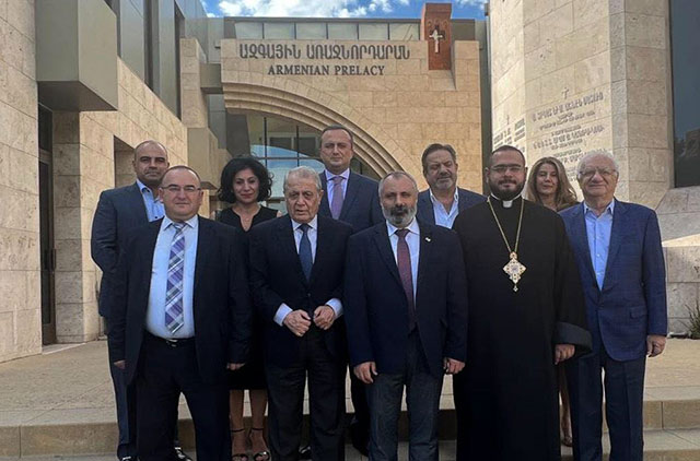 Meeting of the Foreign Minister of the Republic of Artsakh in the National Prelacy of the Western Diocese of North America of the Great House of Cilicia of the Armenian Apostolic Church