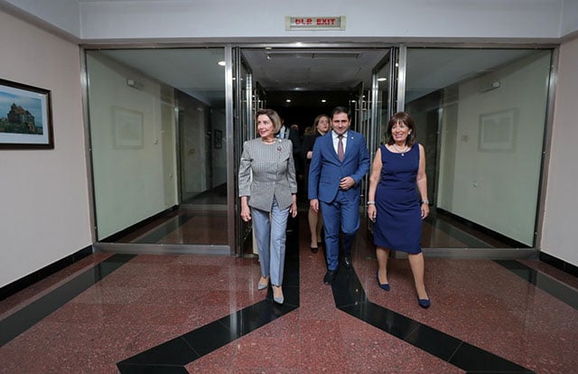 The delegation led by Nancy Pelosi visited the RA Ministry of Defence