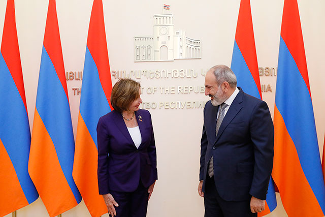 Pashinyan and Pelosi referred to the aggression of Azerbaijan against the sovereign territory of Armenia and the need for the withdrawal of Azerbaijani units from the territory of Armenia (Photos, video)