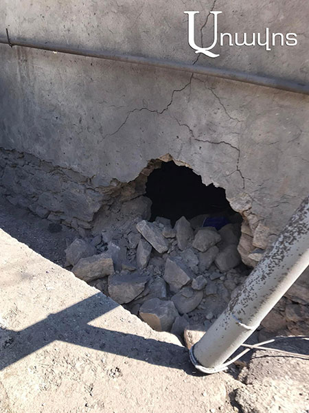 In Syunik, vital infrastructures were also damaged by shelling