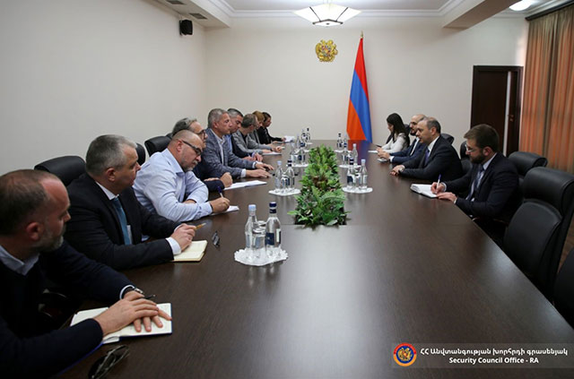 The Secretary of the Security Council Armen Grigoryan Received the Members of the OSCE Needs Assessment Mission