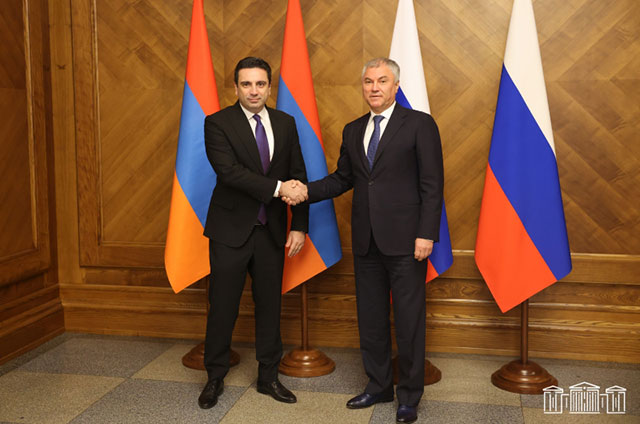 Alen Simonyan to Vyacheslav Volodin: Armenia Has No Time for Long-Term Solutions on Security