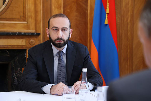 Mirzoyan strongly condemned the gross violations of international law and the war crimes committed by the armed forces of Azerbaijan