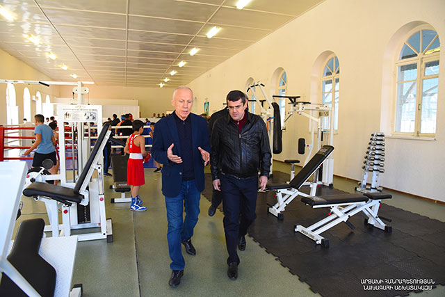 President Harutyunyan partook in Chartar in a solemn opening ceremony of a multi-functional sports complex