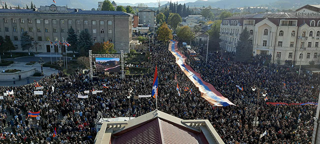 Rally dedicated to the dignified and secure future of the Artsakh Republic held in Stepanakert