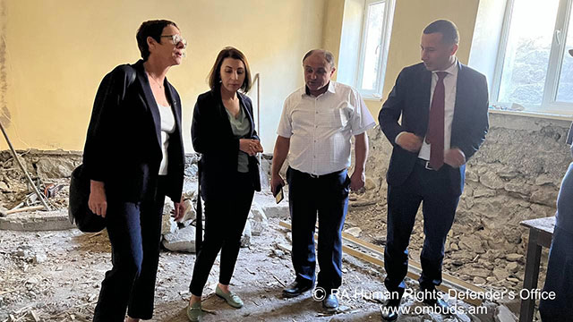 The Human Rights Defender Kristinne Grigoryan and French Ambassador to Armenia Anne Louyot visited the Syunik region