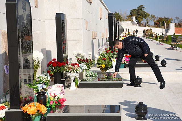 The President paid tribute to the memory of martyrs of the third Artsakh war