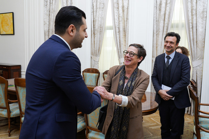 Hambardzum Matevosyan receives Ambassador Extraordinary and Plenipotentiary of France to Armenia Anne Louyot and the delegation of the French Development Agency