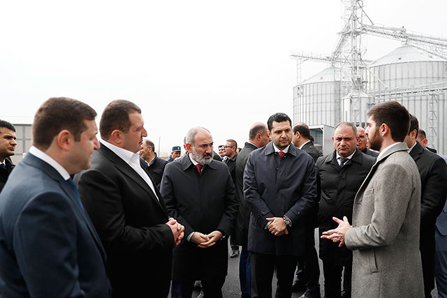 The Prime Minister attends the opening ceremony of the new combined feed factory in Yeghvard