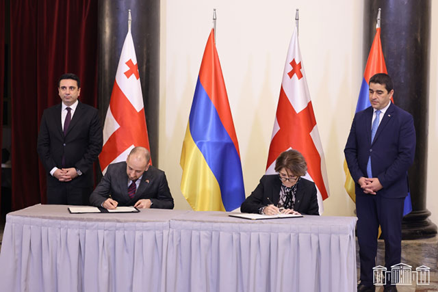 Sisak Gabrielyan and Eliso Bolkvadze Sign a Joint Memorandum