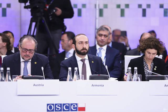 The issue of rights and security of the people of Nagorno-Karabakh should be comprehensively addressed: FM Mirzoyan’s remarks at the 29th OSCE Ministerial Council