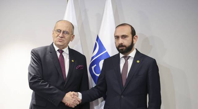 FM Mirzoyan briefs OSCE Chairperson-in-Office on approaches of Armenian side for achieving peace in South Caucasus