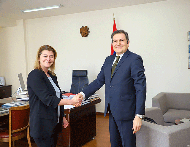 The newly-appointed Ambassador of the Kingdom of Denmark handed over a copy of his credentials to the Deputy Foreign Minister of Armenia