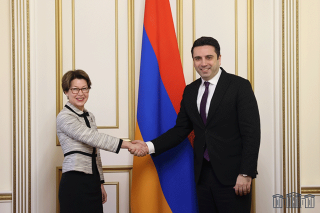 Alen Simonyan to Newly Appointed Ambassador of Latvia: Advancement of Peace Agenda is to Be RA Principle and Strategy