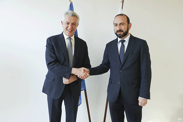 Ararat Mirzoyan and Filippo Grandi touched upon humanitarian problems resulting from the 44-day war of 2020 and Azerbaijan’s aggression against the sovereign territory of Armenia