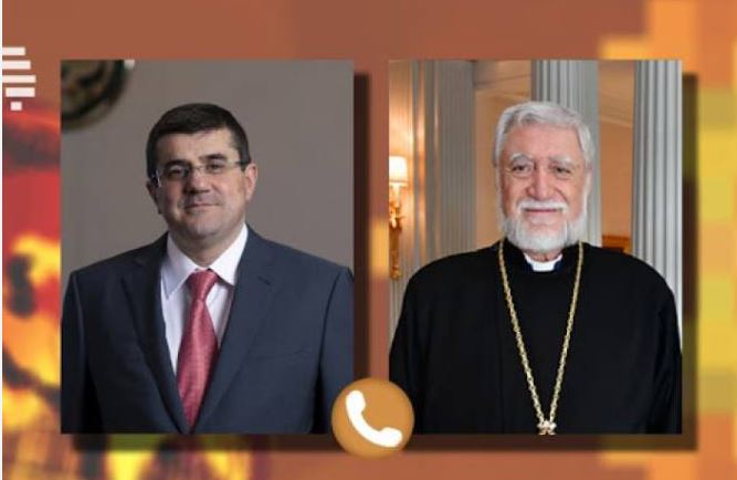 President Harutyunyan had a telephone conversation with Catholicos Aram I