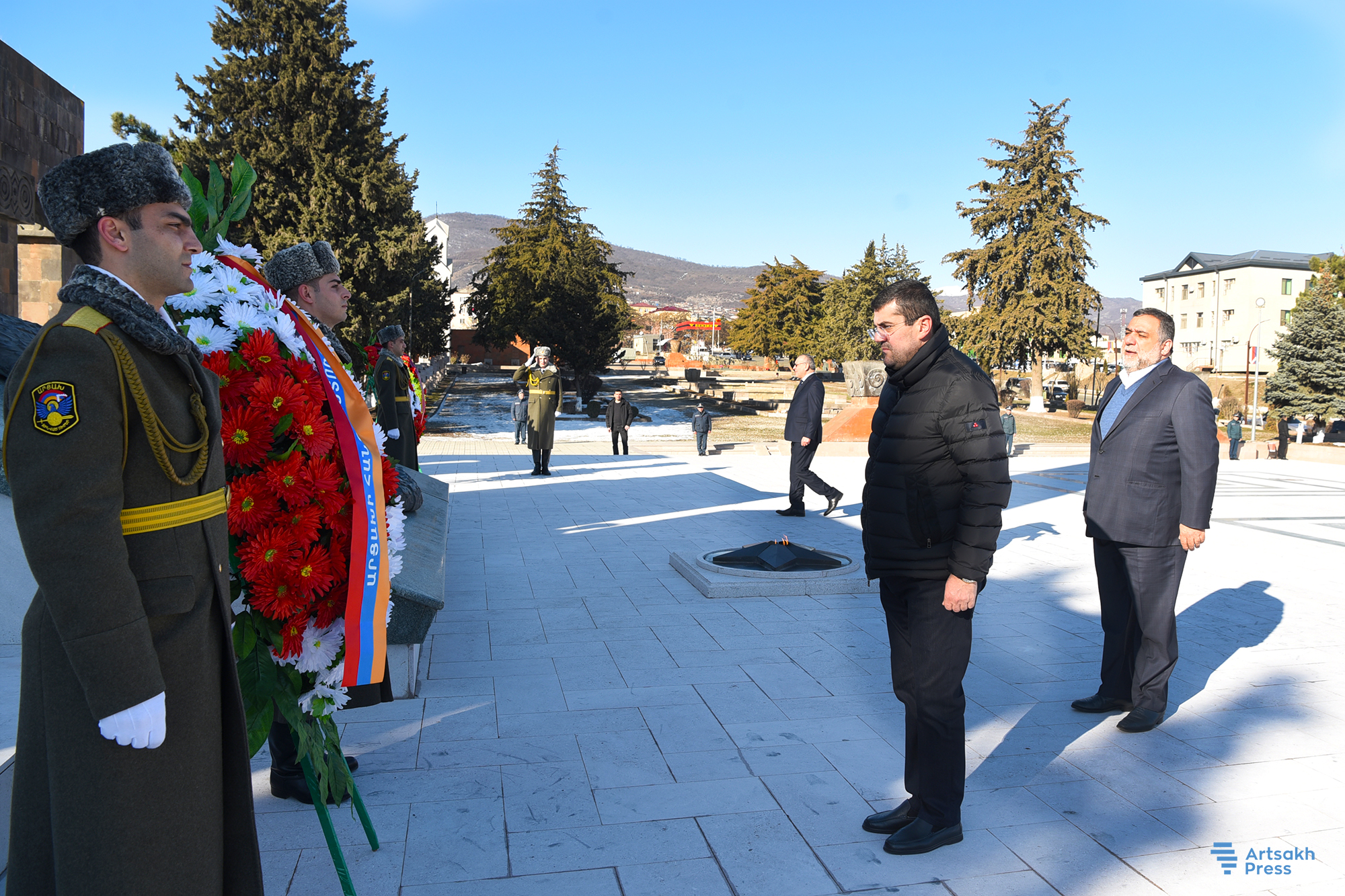 On occasion of Artsakh Movement’s 35th anniversary, people paid tribute at Stepanakert Memorial