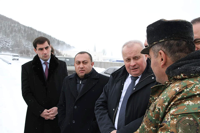 Russian ambassador in Jermuk observed areas adjacent to town, where Azerbaijani Armed Forces are now deployed