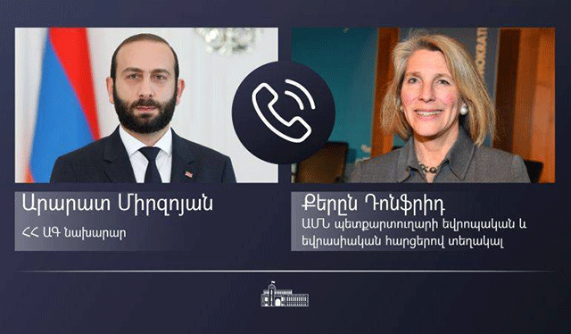 Ararat Mirzoyan and Karen Donfried touched upon regional security issues