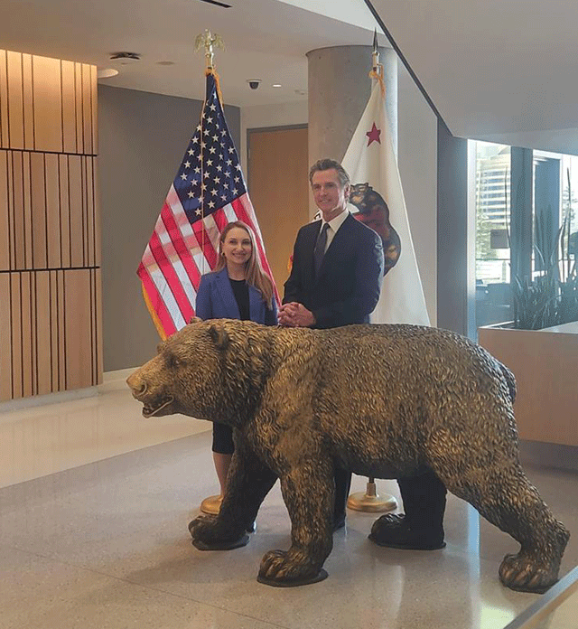 Ambassador Makunts met with Gavin Newsom, Governor of California