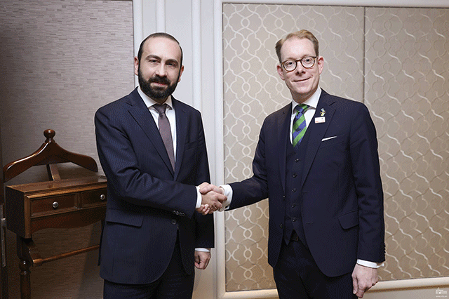 Ararat Mirzoyan and Tobias Billström exchanged views on the Armenia-EU partnership agenda