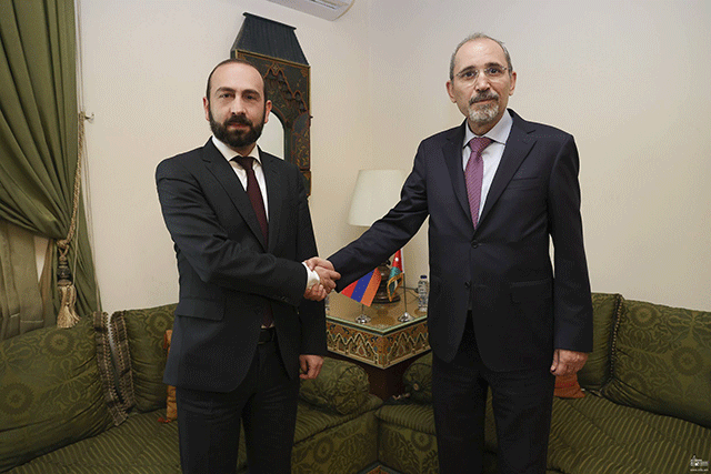 Ararat Mirzoyan and Ayman Al-Safadi touched upon issues on the expansion of political dialogue