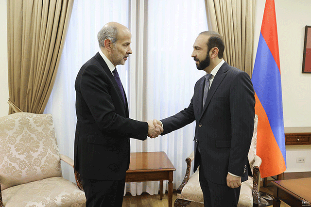 Ararat Mirzoyan and Marcos Gómez Martínez commended the positive dynamic of the development of relations between Armenia and Spain
