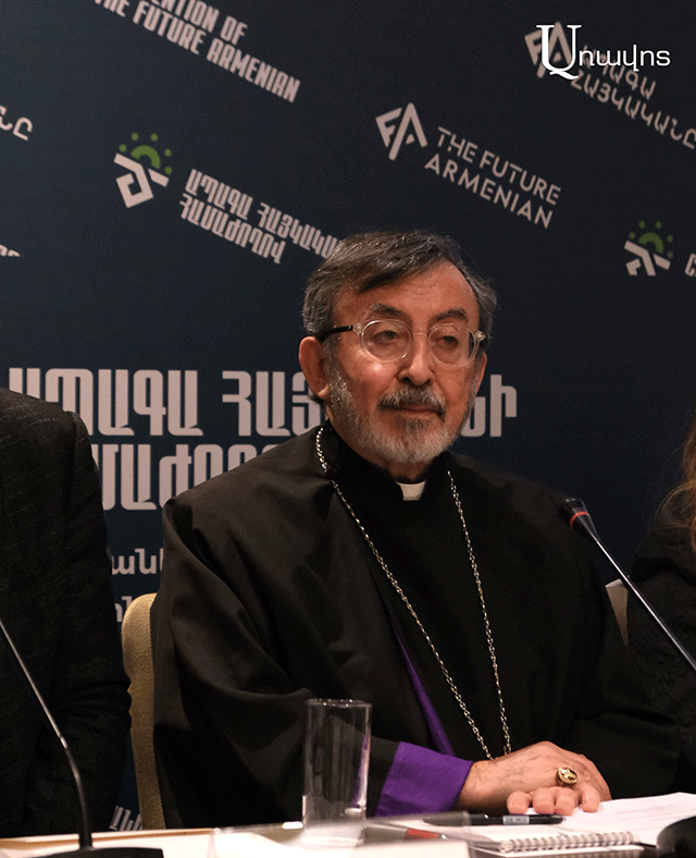 “The Armenian Genocide is the first issue, as a historical responsibility.” Father Khazhak Archbishop Parsamyan