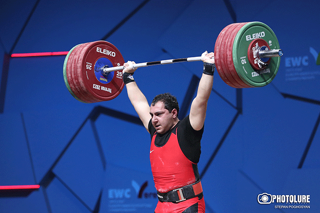 Weightlifting: Armenia’s Davit Hovhannisyan crowned European champion, Ara Aghanyan wins silver
