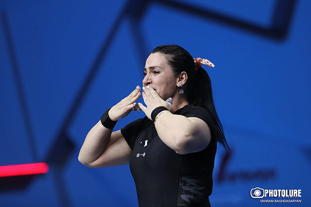 Armenia’s Hripsime Khurshudyan wins bronze at European Weightlifting Championships
