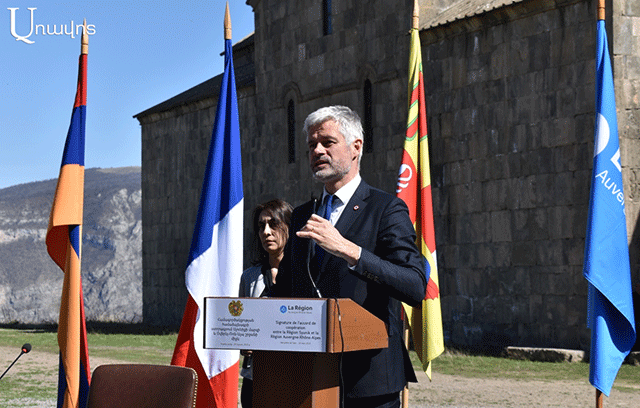 “On the road, we saw the Azerbaijani flags hundreds of meters away from the settlements. We have something to do here.” Laurent Wauquiez (photo, video)