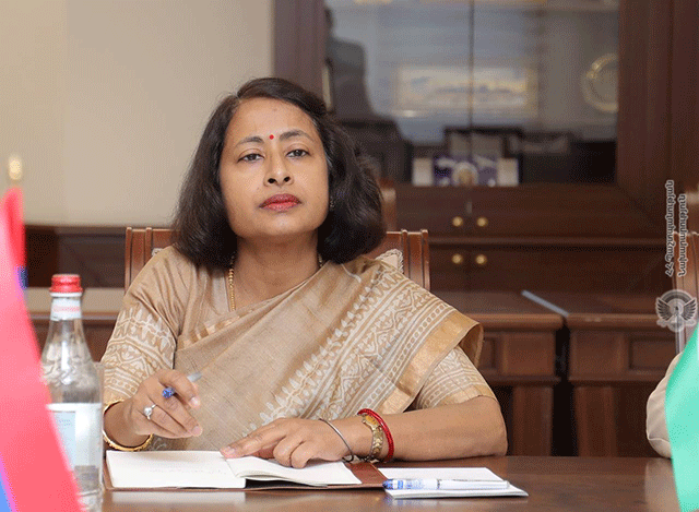 The Ambassador Nilakshi Saha Sinha expressed India’s readiness to develop cooperation