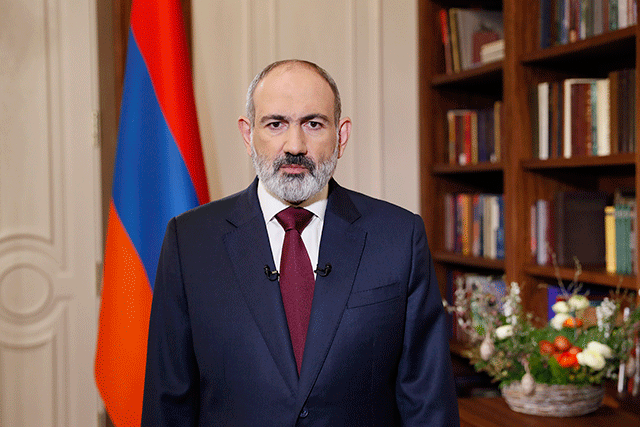Nikol Pashinyan congratulates Easter 2023 reciting Psalm 139