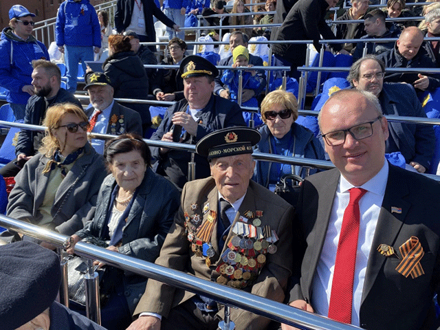 Veterans attend military parade held in Moscow on Aleksey Sandikov’s initiative