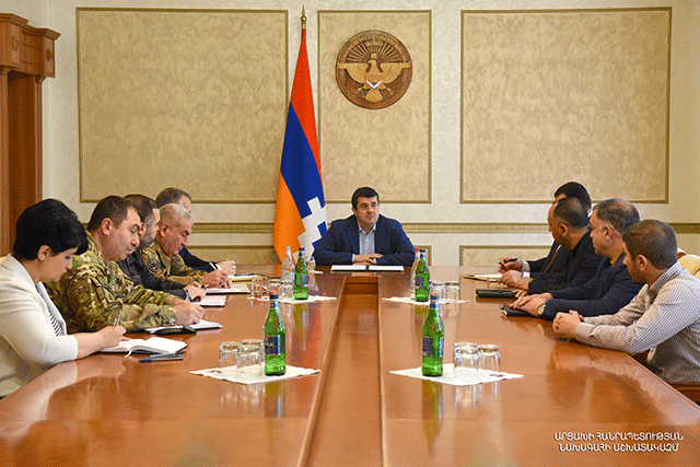 President of the Artsakh Republic Arayik Harutyunyan chaired a session of the Security Council