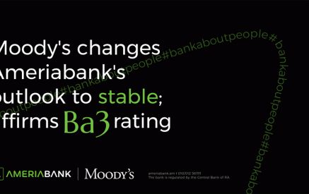 Moody’s changes Ameriabank’s outlook to stable; affirms Ba3 rating