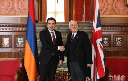 Alen Simonyan to Sir Lindsay Hoyle: Armenia is concerned about laying down the multilateral relations on stable bases and develop them with the United Kingdom